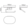 Держатель туалетной бумаги GAPPO G309 G30903-3 сатин золотой